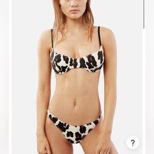 Solid & stripped swimsuit